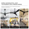 my-11134207-7r98z-ln15fyaoora3f0.webp Random Ceiling Fan 56 inch Home Living Room Restaurant Ceiling Mute Big Wind Iron Leaf Electric