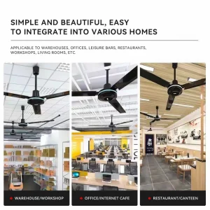 my-11134207-7r98z-ln15fyaoora3f0.webp Random Ceiling Fan 56 inch Home Living Room Restaurant Ceiling Mute Big Wind Iron Leaf Electric