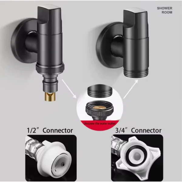 my-11134207-7r990-lmsp5n0psxjn7e.webp Random High Quality Copper Washing Machine Valve Faucet Water Tap Solid Brass Water Nozzle Joint 3/4 Points Easy Tall