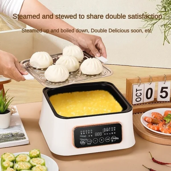 my-11134207-7rase-m658rvd9lkk301.webp Electric Steamer Multi Function Household Stainless Steel Fast Heating Pot Electric Steamer Multi Layer Steamer
