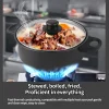 13Pcs Cookware Set Non Stick Cooking Pot Pan Kitchen Pot Anti Stick Marble Coating Design Rainbow Colours