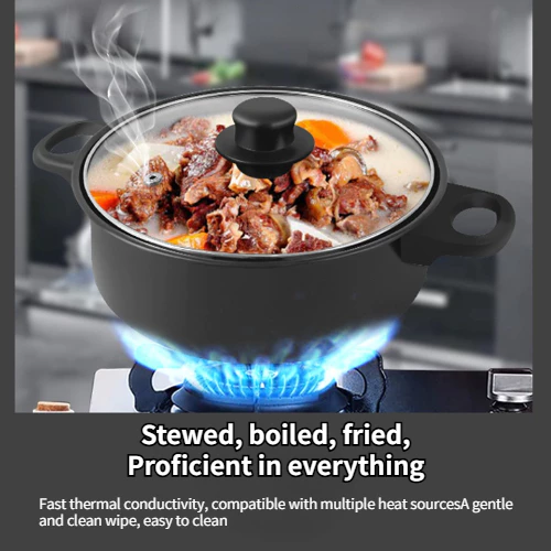 13Pcs Cookware Set Non Stick Cooking Pot Pan Kitchen Pot Anti Stick Marble Coating Design Rainbow Colours