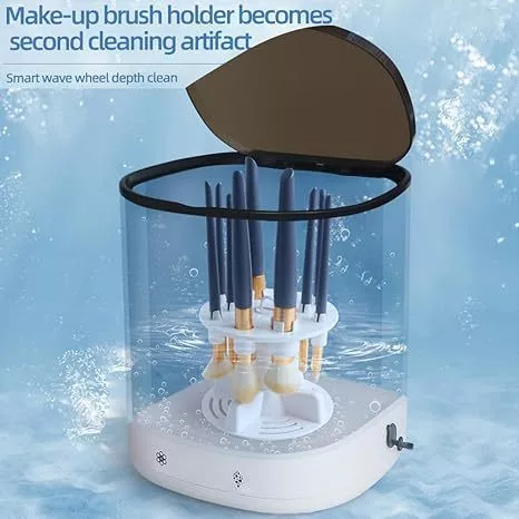Makeup Brush Cleaner Electric Cosmetic Automatic Spinner Makeup Brush Cleaner Machine