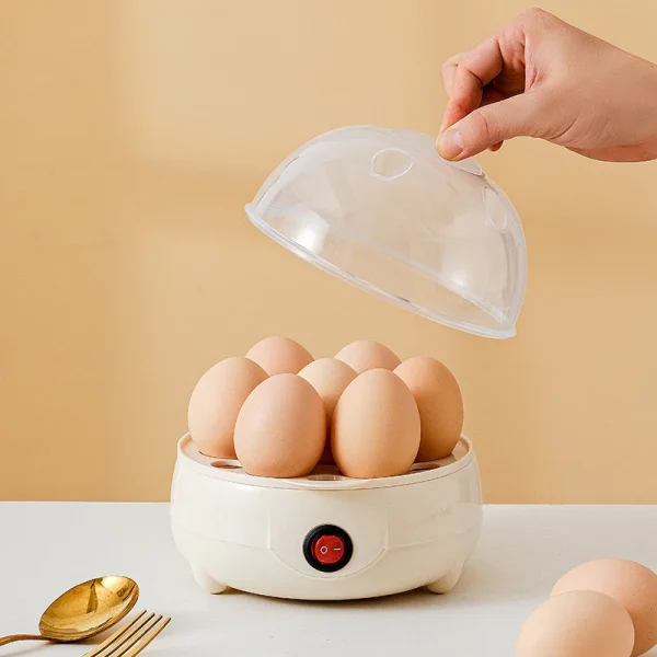 Mini Egg Boiler 1 or 2 Layers Electric Egg Cooker Automatic Egg Steamer Kitchen Steamed Breakfast Cooking Appliances