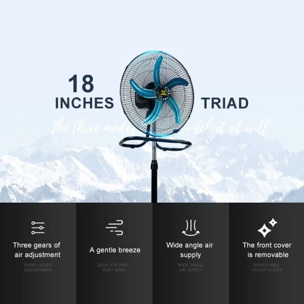sg-11134201-7rbn2-lluft4qph1k3d2.webp Industrial Fan 45cm 5 Blades Strong Industrial Multipurpose Fan 3in1 Floor Stand Fan