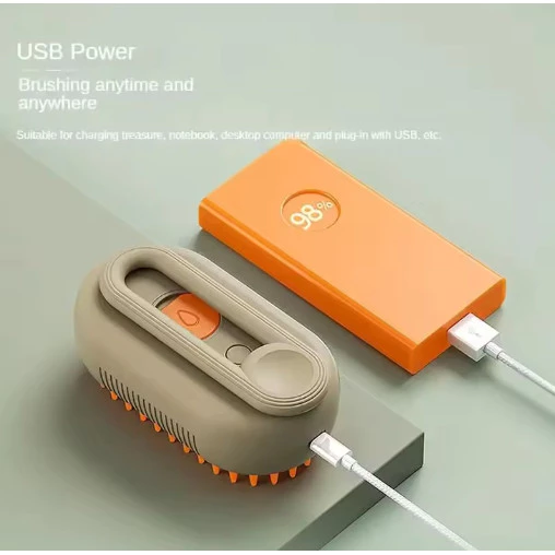 sg-11134201-8261a-mj6uq8pgz08we6.webp Steam Brush Electric Spray Cat Dog Hair Brush Steamer Brush for Massage Pet Grooming Removing Tangled and Loose Hair