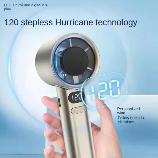 sg-11134201-8261d-mjt8m47h05c0f4.webp Random Portable Hand Fan 120 Wind Speeds Mini Bladeless Handheld Fan USB Rechargeable Personal High Speed Fan Electric Eyelash